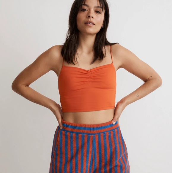 Madewell Tops - Madewell Flex Sweetheart Crop Tank Top